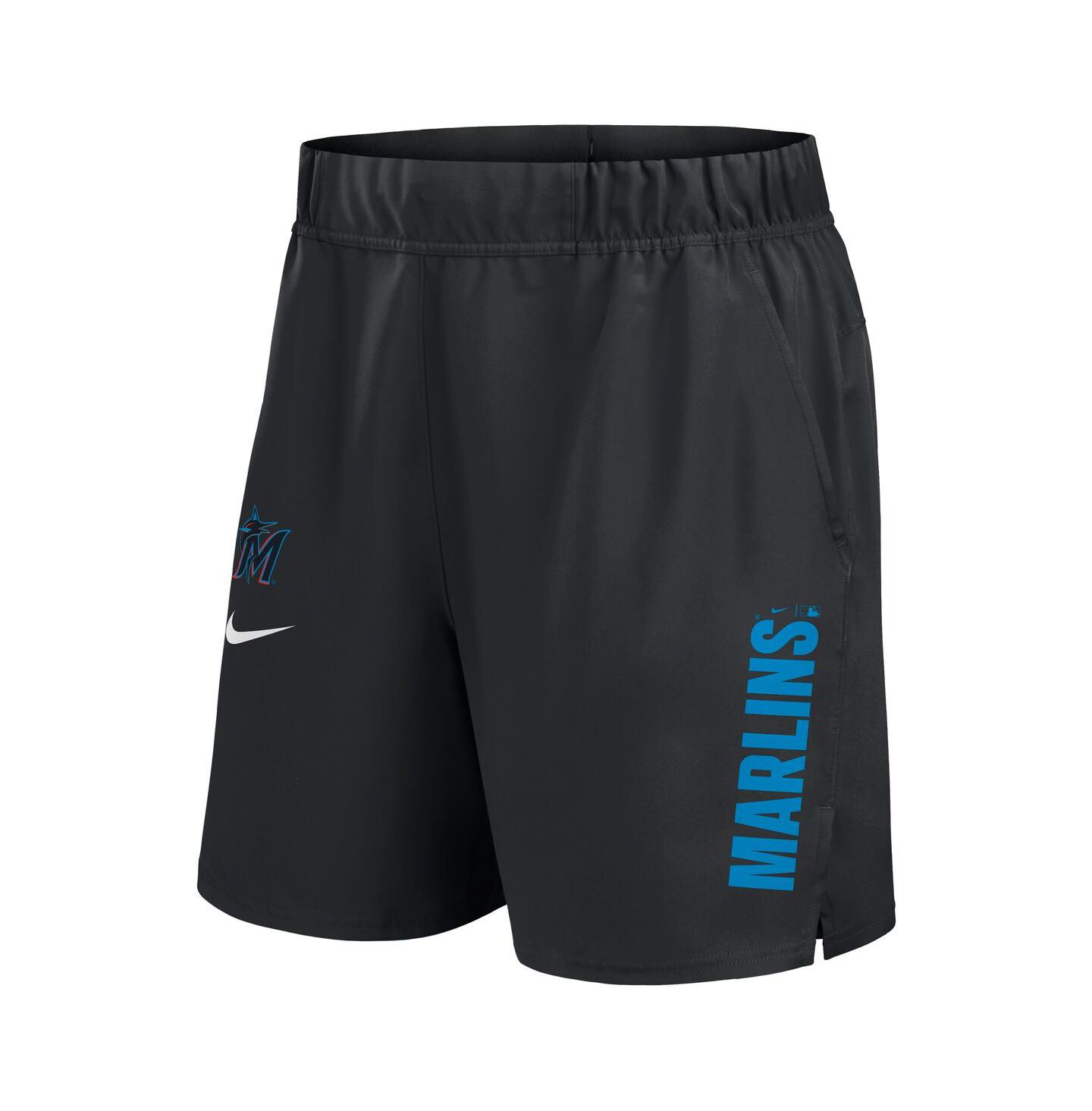 Мужские шорты Nike Black Miami Marlins Woven Victory Performance — фото 2