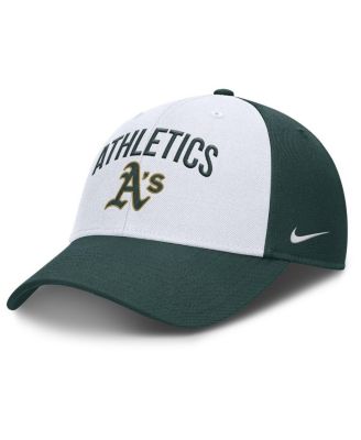 Nike - Men's White/Green Athletics Club Performance Adjustable Hat