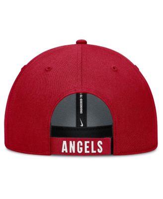Men's White/Red Los Angeles Angels Club Performance Adjustable Hat
