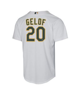 Big Boys and Girls Zack Gelof White Athletics Home Replica Player Jersey