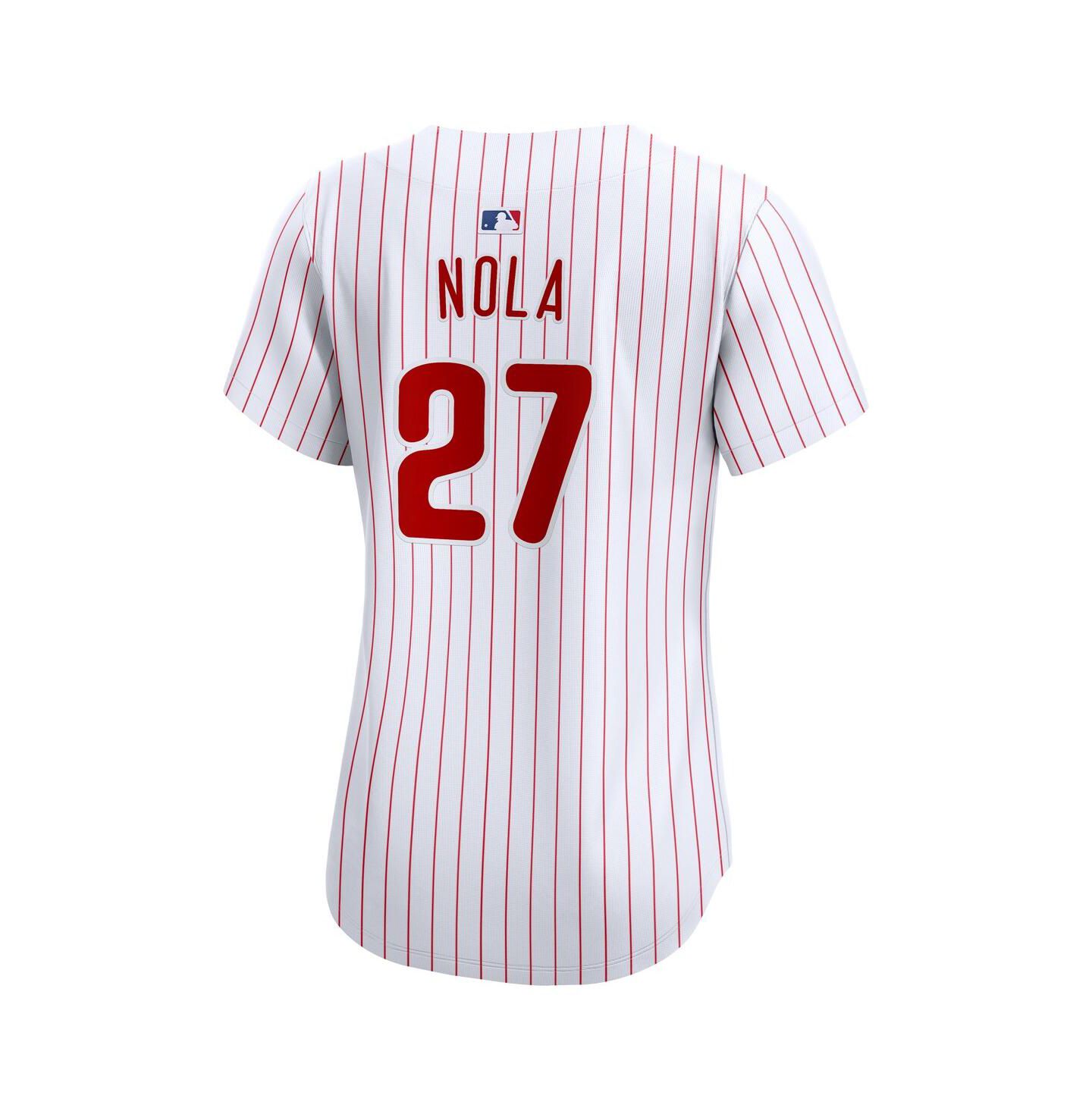 Женский топ Nike Aaron Nola White Philadelphia Phillies Home Limited Jersey — фото 3