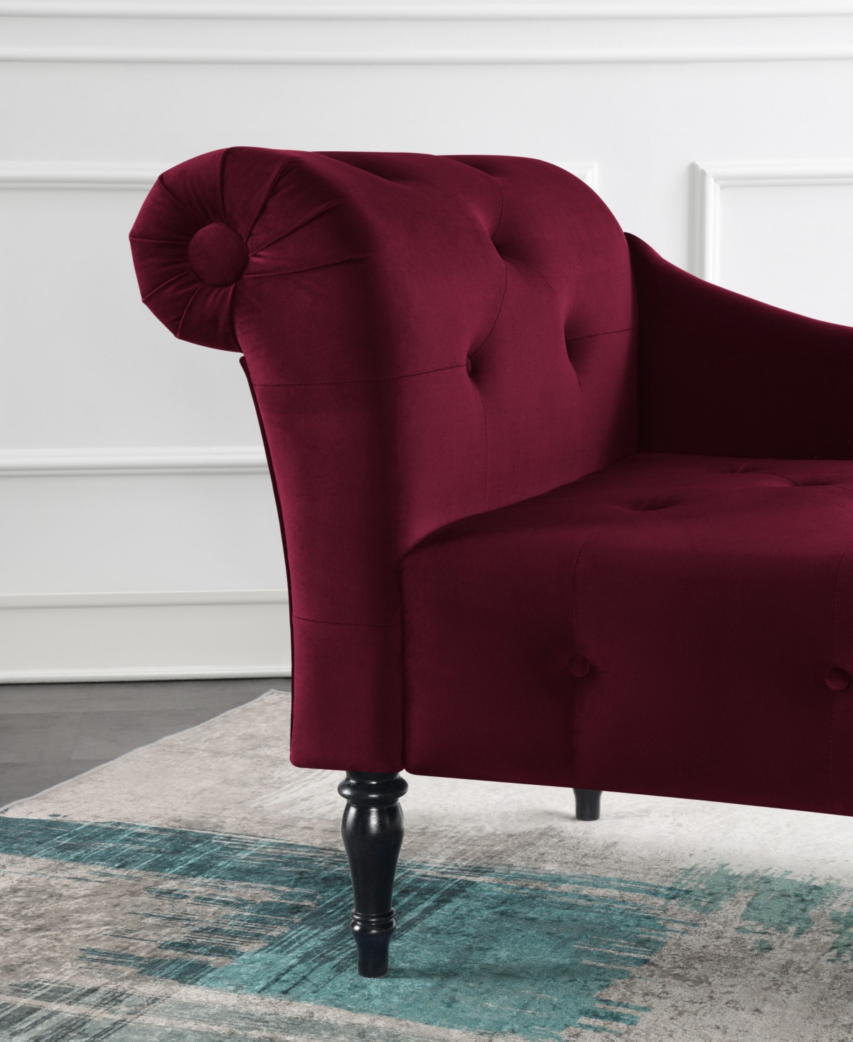 Gold Sparrow 32" Polyester Napa Diamond Tufted Chaise Lounge, Created For Macy's