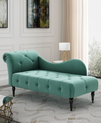 32" Polyester Napa Diamond Tufted Chaise Lounge, Created for Macy's