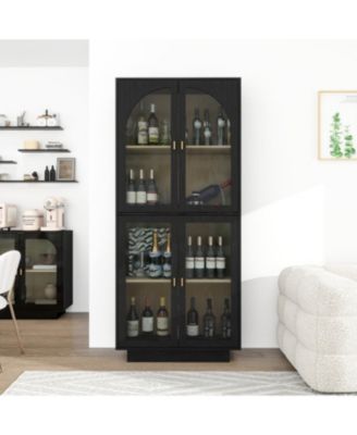 Storage Cabinet with Acrylic Door for Living Room, Dining Room, Study