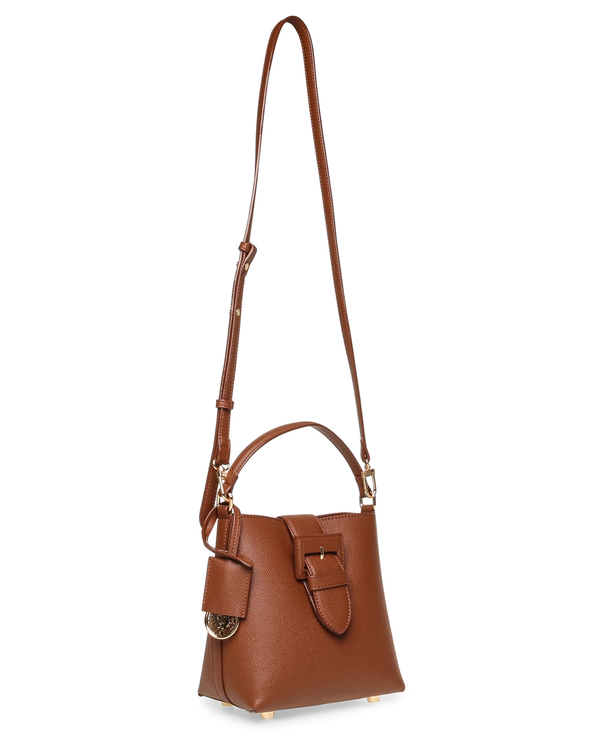 Shop Anne Klein Covered Buckle Mini Bucket Bag