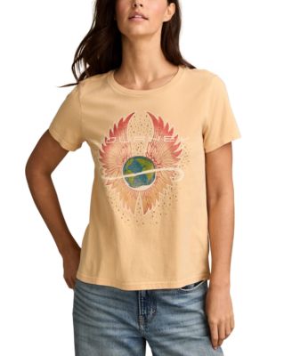 Lucky Brand - Women's Cotton Journey Wings Graphic T-Shirt