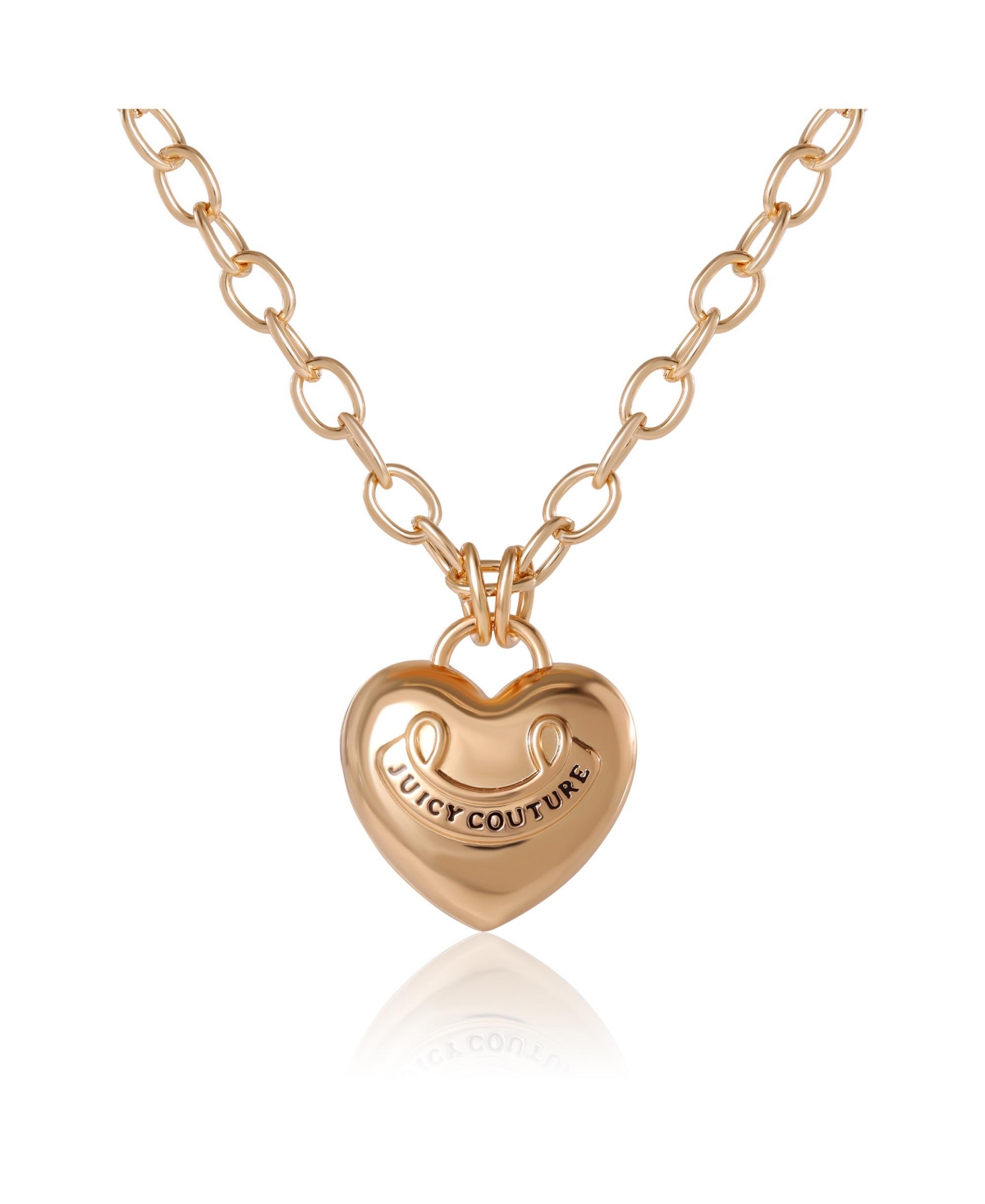 Gold-Tone Heart Pendant Necklace - Gold tone