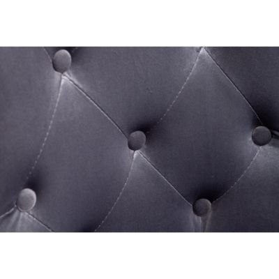 Streamdale  Furniture  Contemporary Tufted Velvet Chair with Nailhead Trim, Set of 2