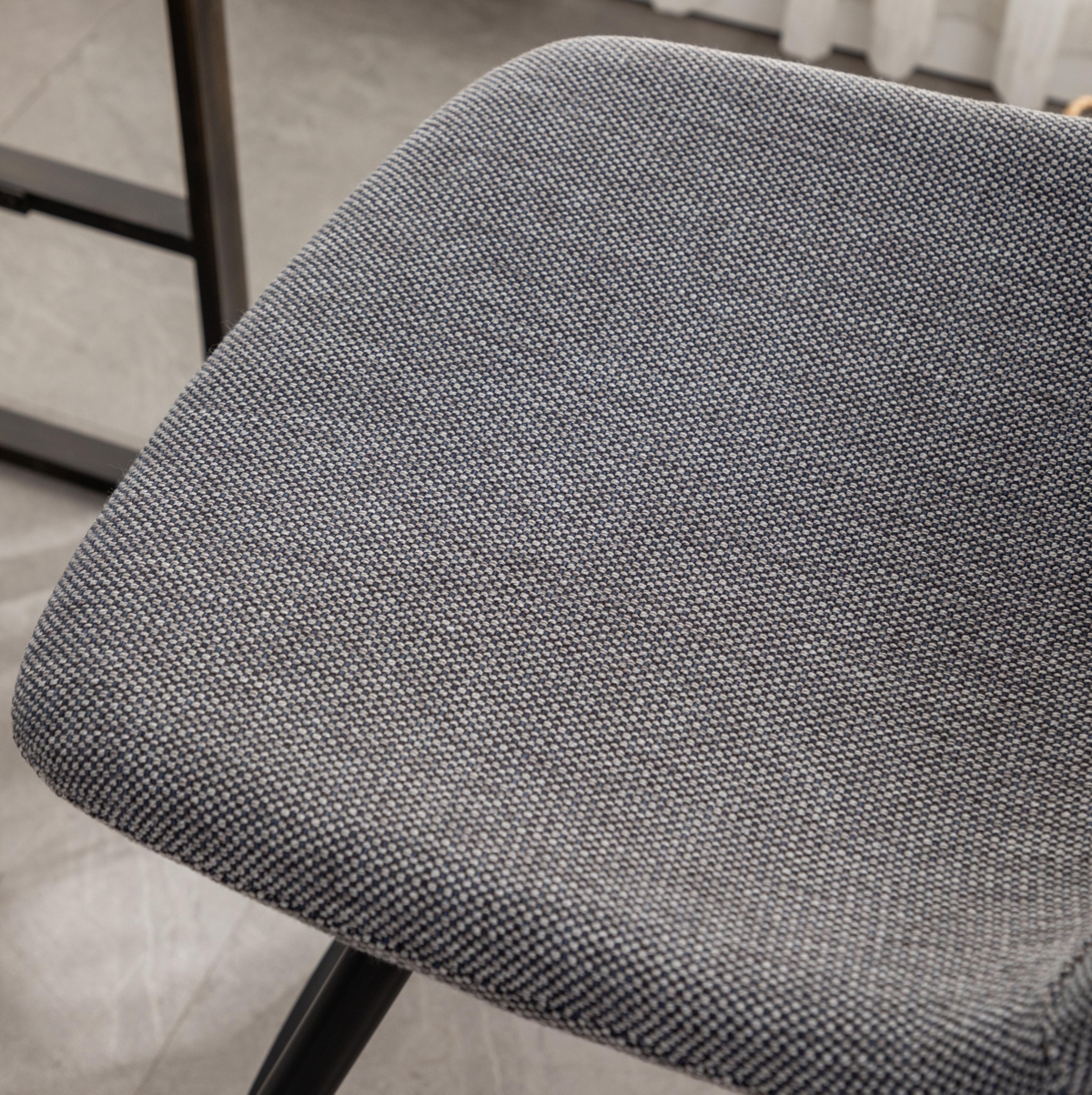 Streamdale Fabric Kitchen 28.25" Counter Height Stools, Set of 2, Gray