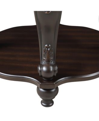 Espresso Living Room Coffee Table Set with End Side Tables (3-Piece)