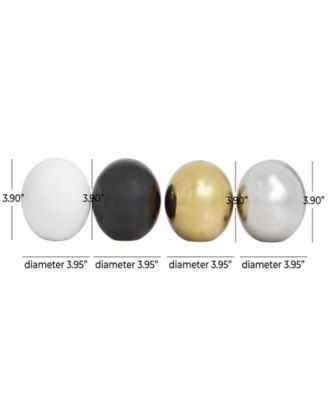 4" Ceramic Orbs Vase Filler, Set of 4