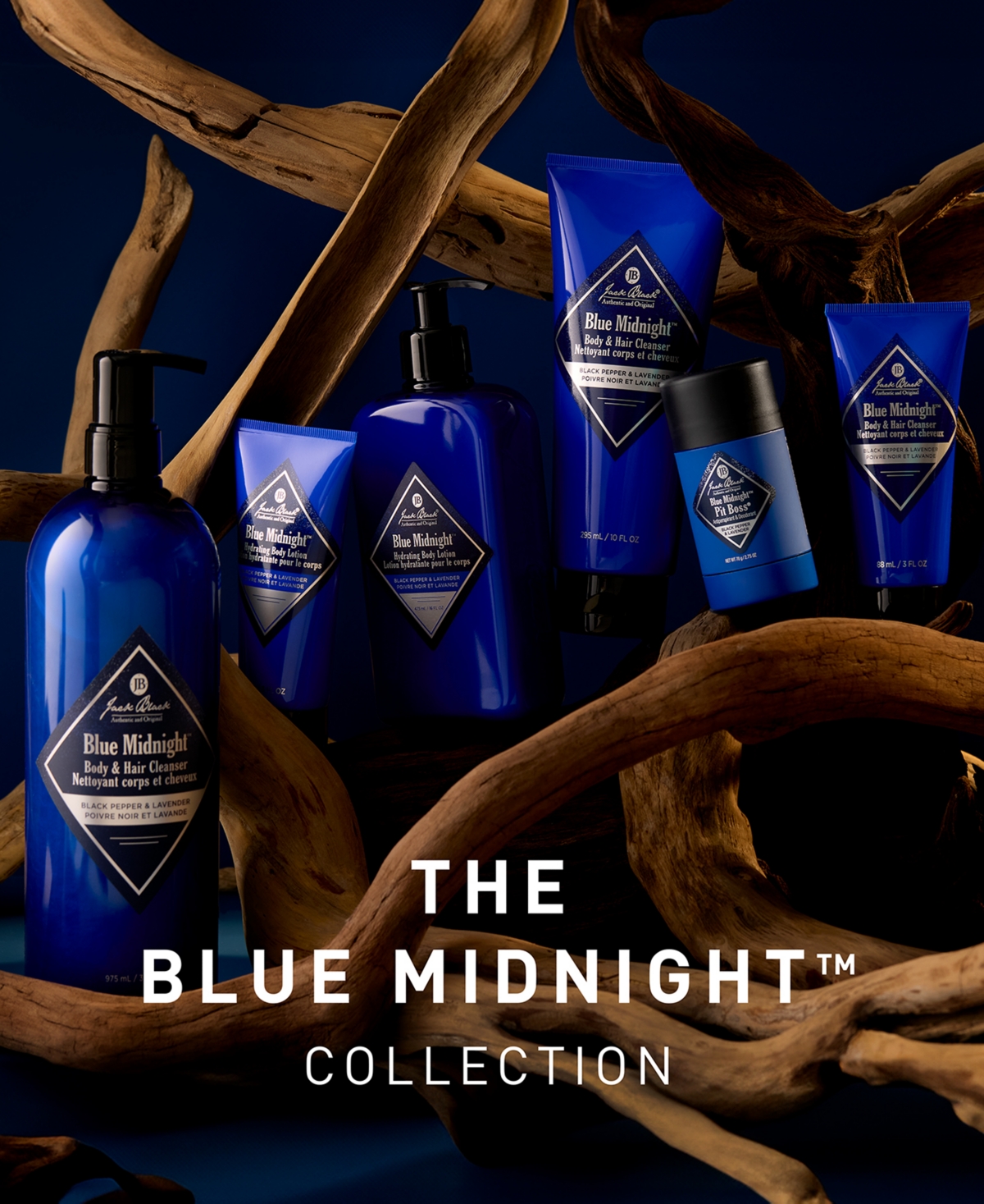 Jack Black Blue Midnight Pit Boss Antiperspirant & Deodorant, 2.75 Oz.