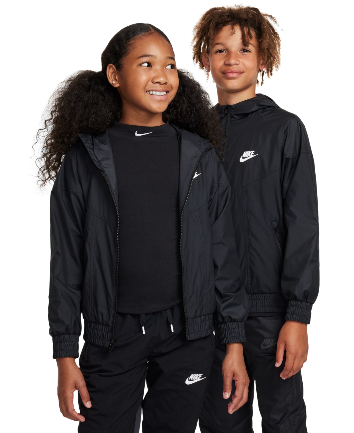 Nike Sportswear Kids 7-20 Windrunner Jacket In Black