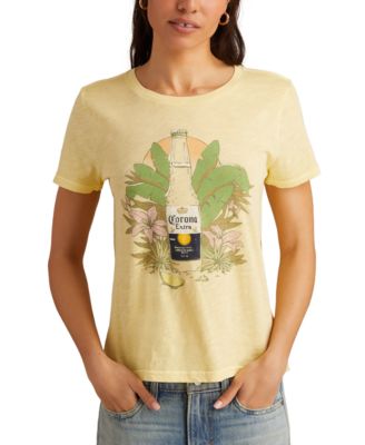 Lucky Brand - Women's Cotton Tropical Corona Graphic T-Shirt