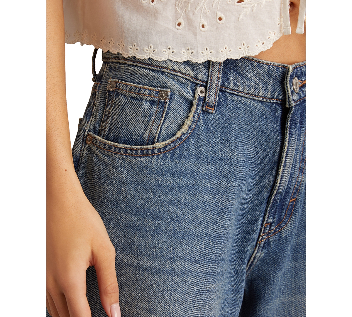 LUCKY BRAND WOMEN'S HIGH-RISE BARREL-LEG JEANS 