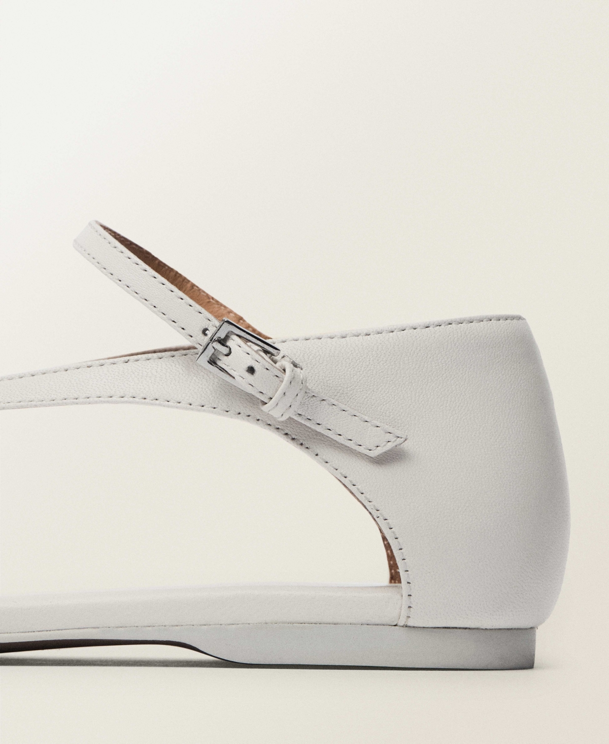 Shop Mango Women's Leather Straps Sandals
