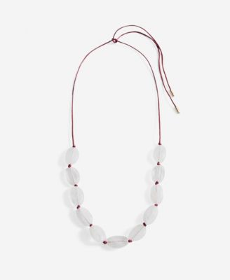 MANGO - Women's Stones Pendant Necklace