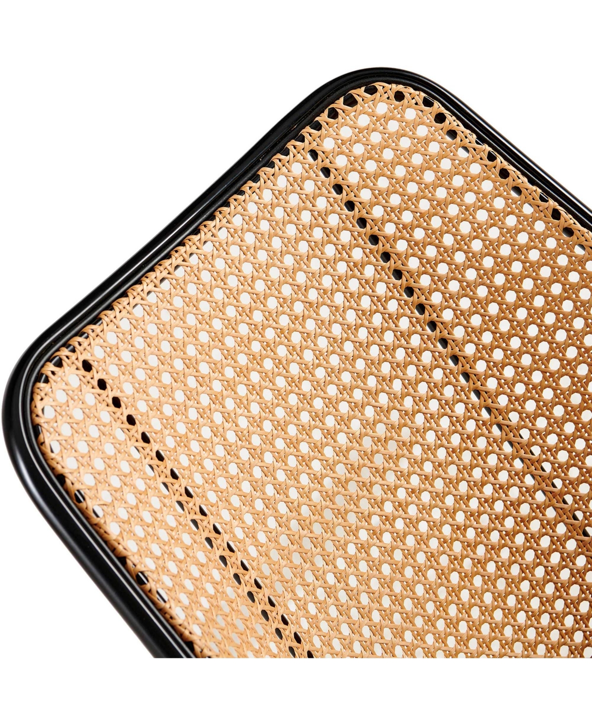 Streamdale Off-White Rattan Dining Chairs (Set of 4) with Cane Backs