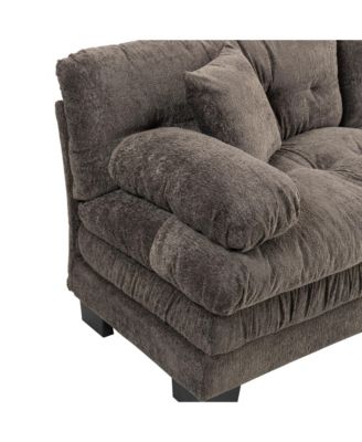 Streamdale L-Shaped Sectional Sofa Sleeper Couch - Gray