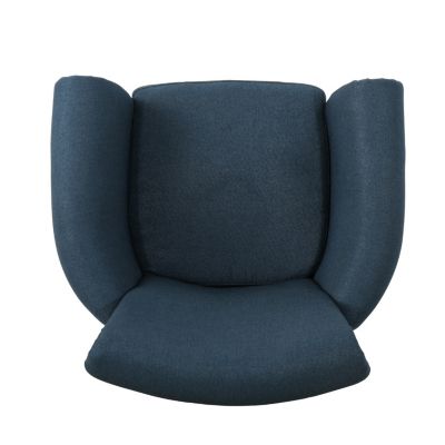 Luxury Upholstered Club Chair with Elegant Nailhead Trim