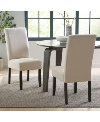 Streamdale T-Stitch Upholstered Dining Chairs - Set of 2
