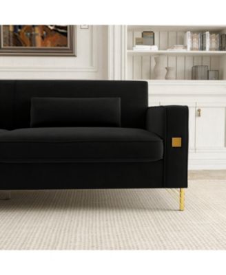 Streamdale Black 2 Seater Sofa