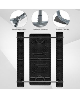 6ft Picnic Table with 2 Benches Heavy-Duty Table for 6-8 Person
