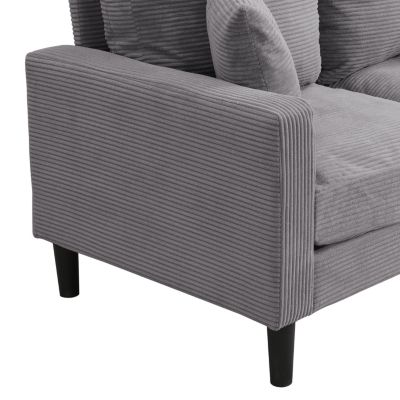 High Resilience 57" Loveseat Sofa, Modern Upholstered Sofa