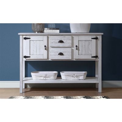 Retro Style Solid Wood Sideboard with Drawers & Cabinets