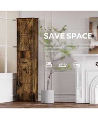 69" Bathroom Storage Cabinet with Barn Doors