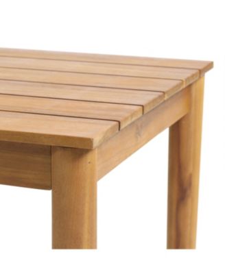 Streamdale Rustic Acacia Wood Outdoor Side Table