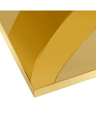 Streamdale Sintered Stone Dining Set 63" Table & 4 White/Gold Chairs