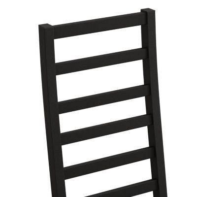 Modern Metal Dining Chairs, Set of 2 (Black)