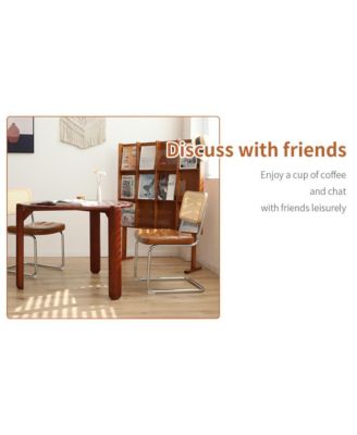  Modern Breuer Dining Chairs (Brown, Set of 2)