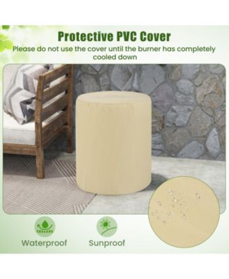 Propane Tank Cover Table with Side Handles and Protective Cover