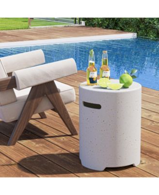 Propane Tank Cover Table with Side Handles and Protective Cover