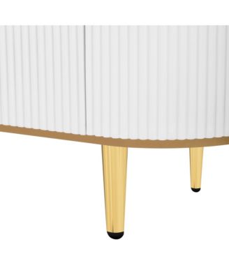 Modern TV Stand - 80 Inch TV Console with Drawers & Cabinet