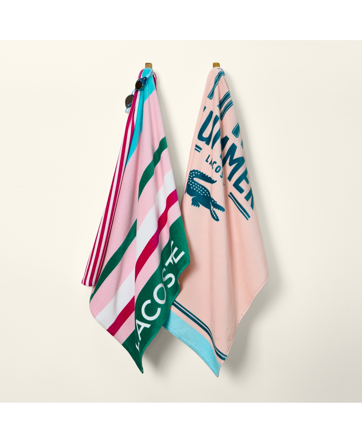Lacoste Home Palm Tree Cotton Beach Towel, 36" x 72"