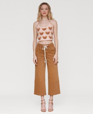 Women's Mid Rise Drawstring-Waist Pants