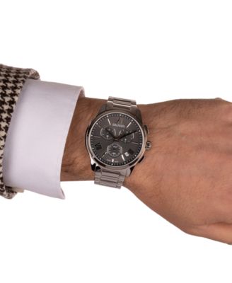 Men's Swiss Chronograph Madrigal Stainless Steel Bracelet Watch 42mm