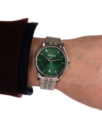 Men's Swiss Beleganza Stainless Steel Bracelet Watch 40mm