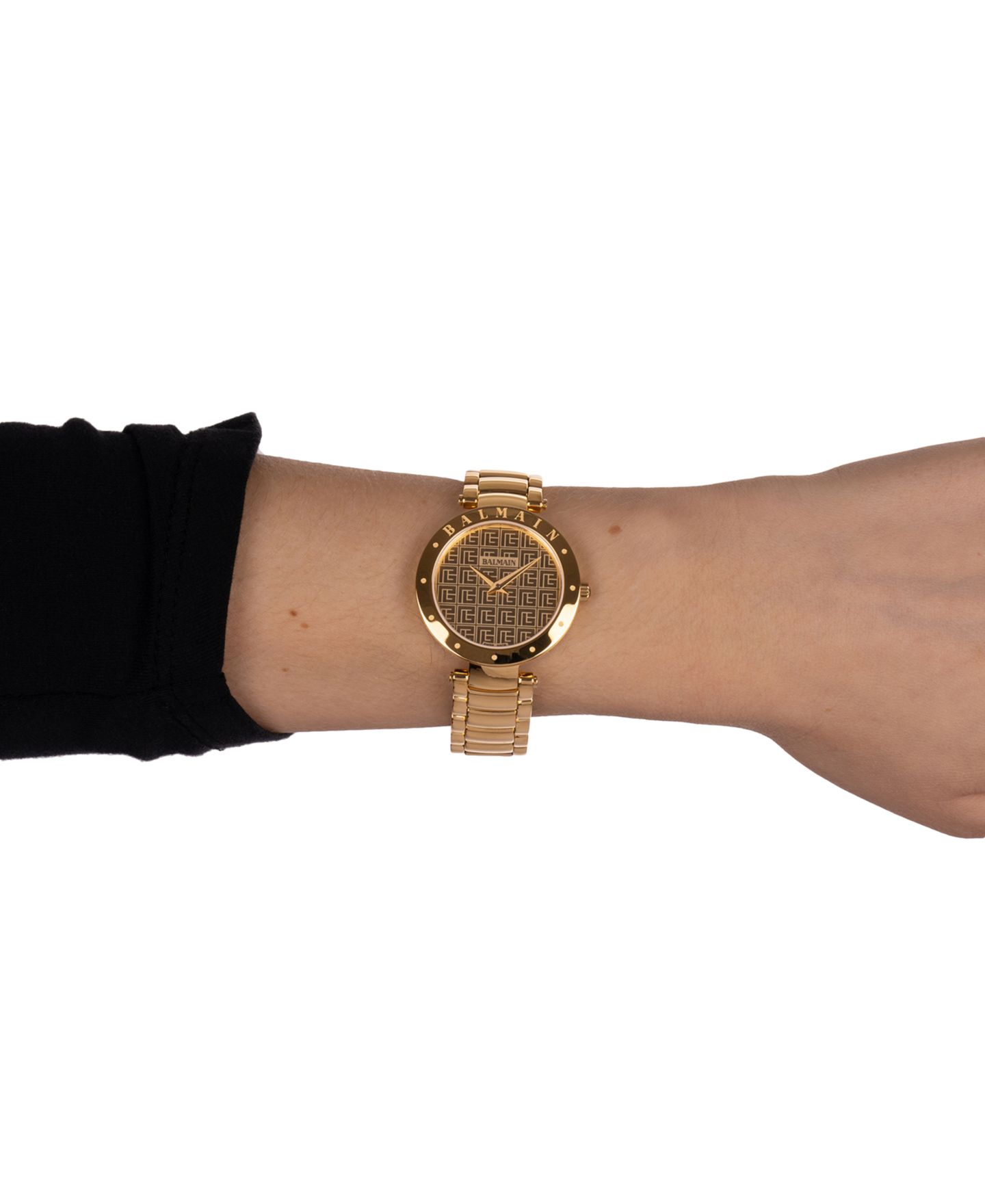 Женские часы Balmain Swiss Balmainia Gold PVD Stainless Steel Bracelet Watch 33mm — фото 5