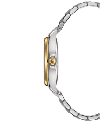 Women's Swiss DS Action Diamond Accent Two-Tone Stainless Steel Bracelet Watch 34mm