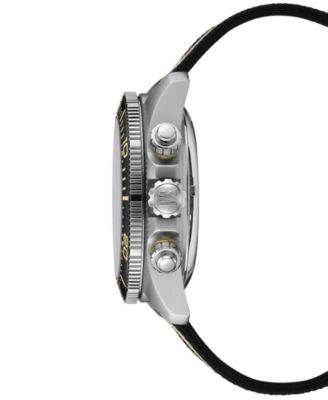 Men's Swiss Automatic Chronograph DS Action Multicolor Nylon Strap Watch 45mm