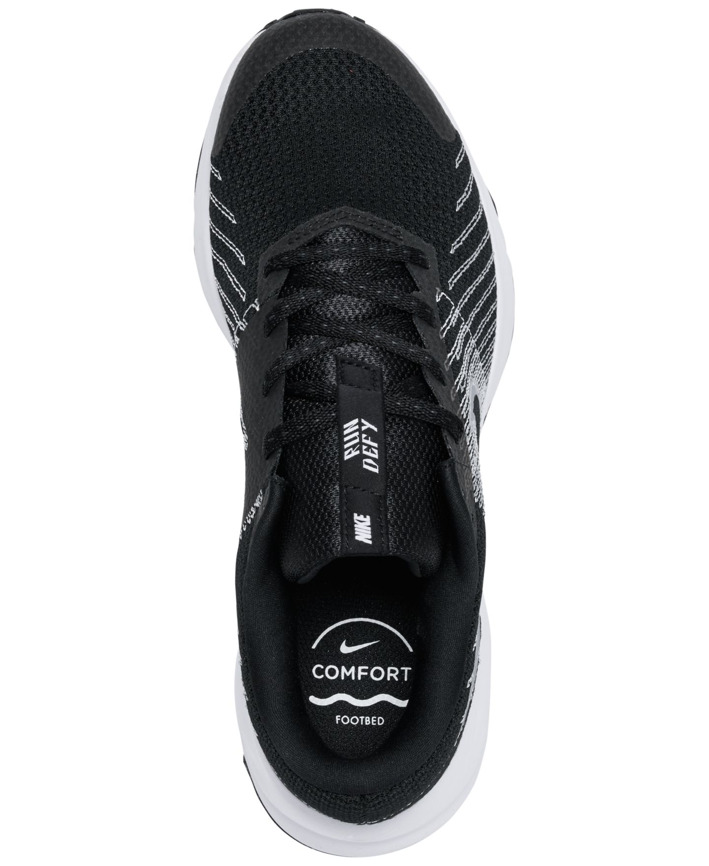 Женские кроссовки Nike Run Defy All Day Running, цвет: Чёрный / Белый — фото 5