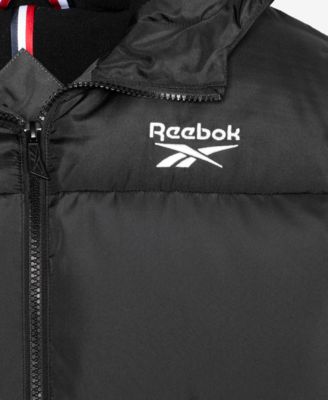 Toddler and Little Boys Contrast Yoke Promo Long Sleeve Puffer Jacket