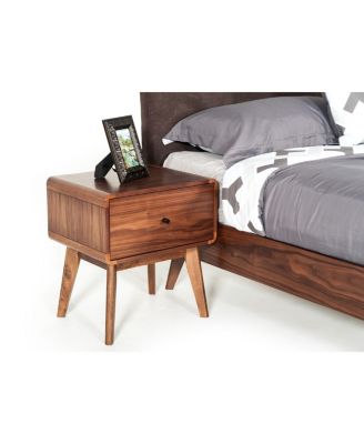 Modern Mid Century Nightstand with Single Drawer