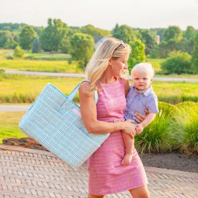 Patterned Quilted Tote Bag
