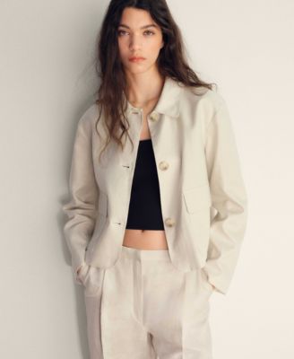 Women's Pleated Linen Pants