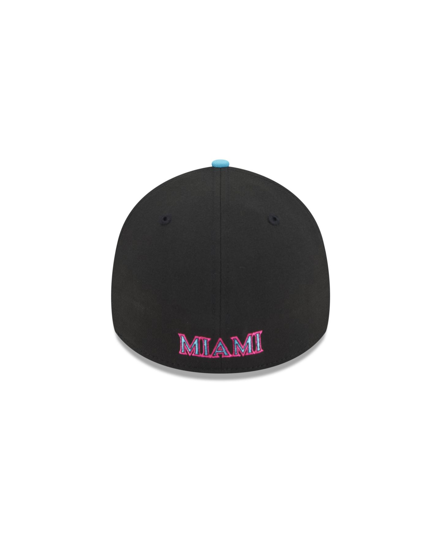 Мужская кепка New Era Black Miami Marlins 2025 City Connect 39THIRTY Flex Hat — фото 5